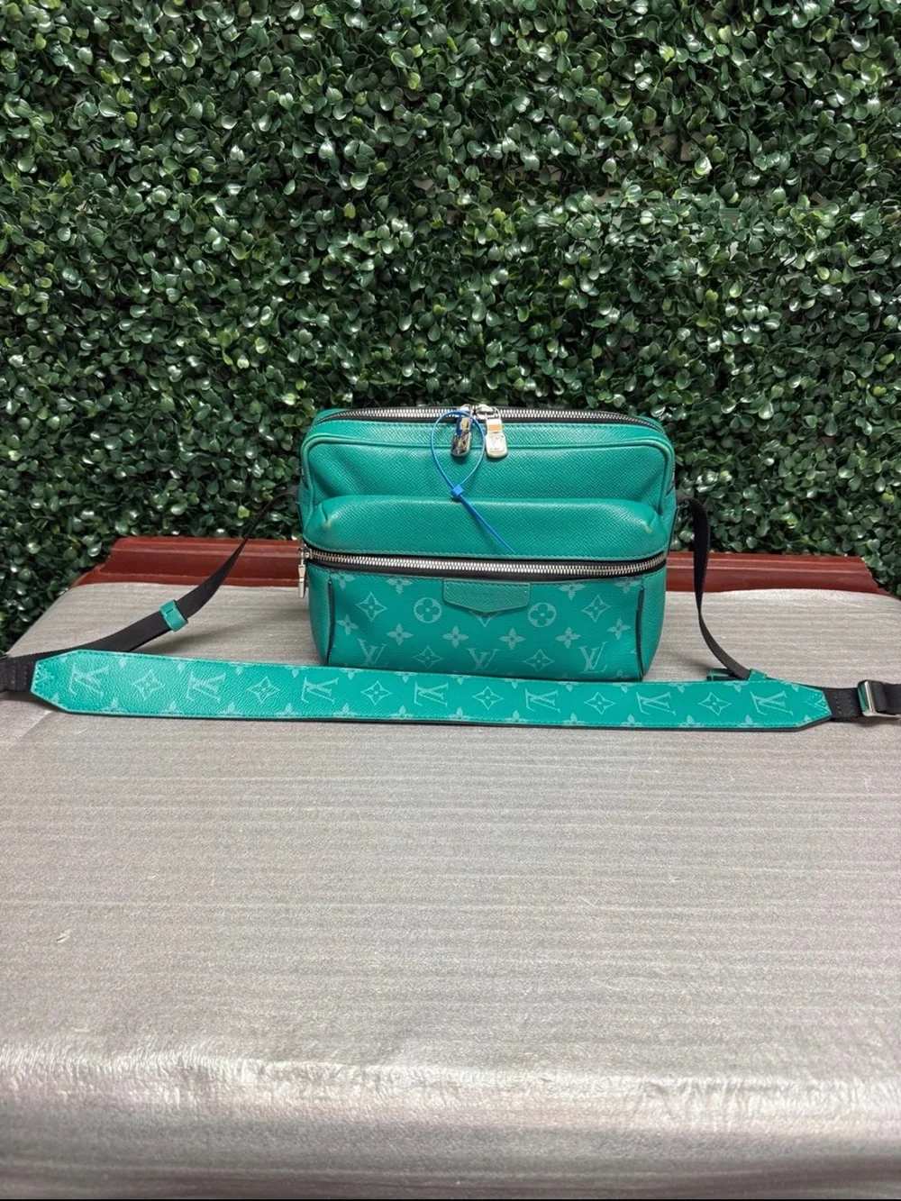 Louis Vuitton Vert Monogram Taigarama Outdoor Messenger Bag